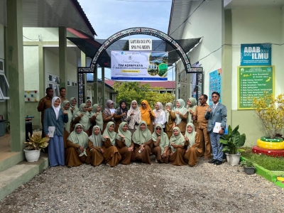 TIM ADIWIYATA LAKUKAN PENILAIAN DI SMA NEGERI 6 ACEH BARAT DAYA